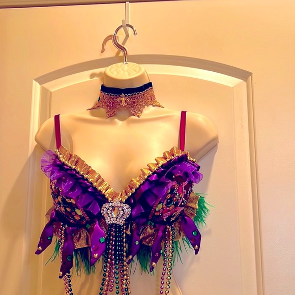 Mardi Gras Festival Bralette - Picture 7 of 12